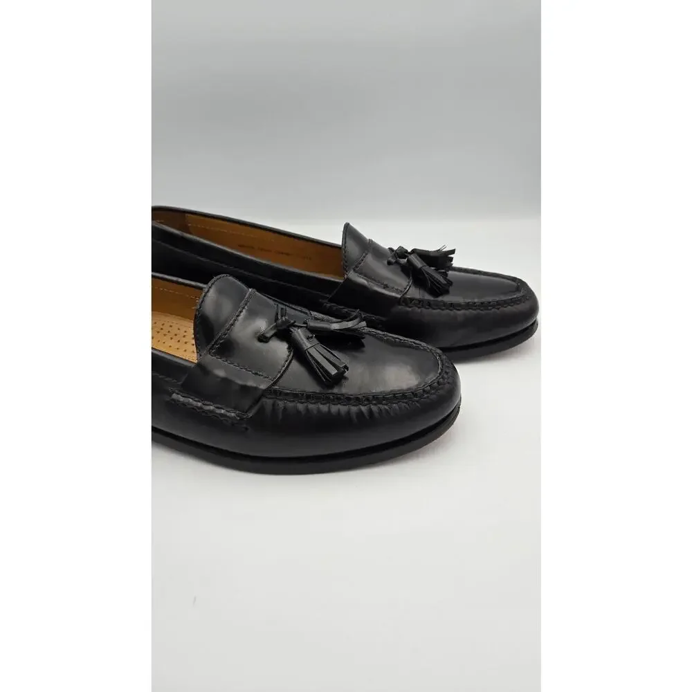 Cole Haan NikeAir Insoles Black US Men’s Sz 10.5N Slip On Tassel Loafers Shoes